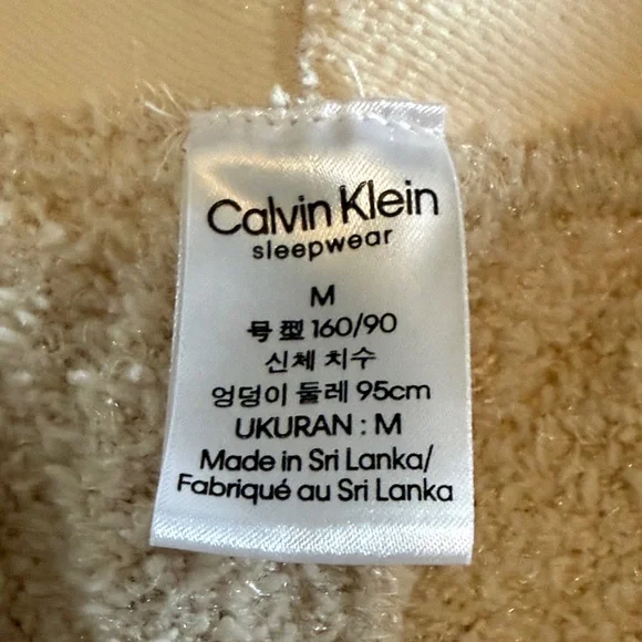Calvin Klein Cozy Cream Textured Pants - Picture 7 of 10